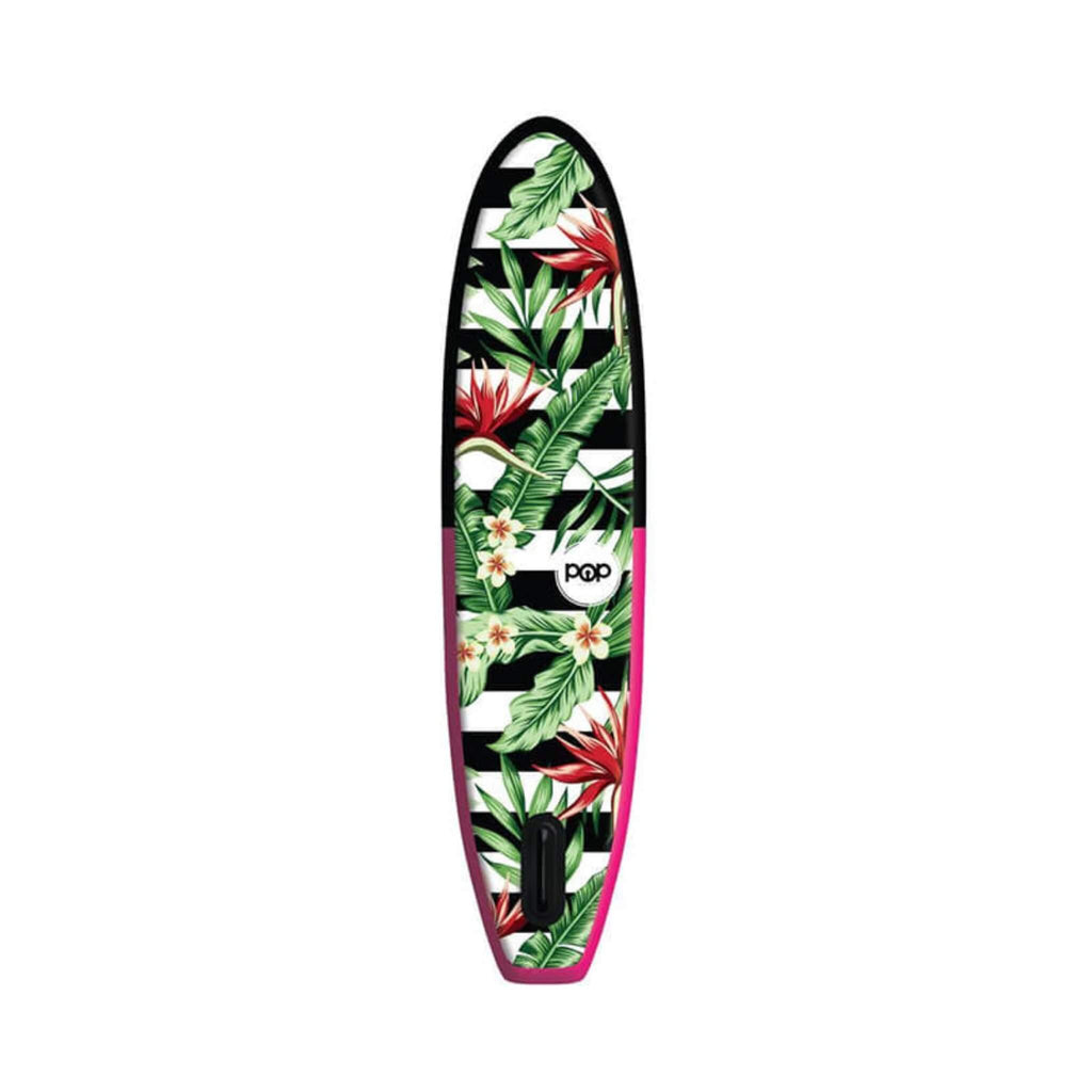 Pop Board Co. Inflatable Board 10'6 Royal Hawaiian Pink/Black (SAK36410) - Saksby Wholesale - Back View