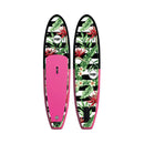 Pop Board Co. Inflatable Board 10'6 Royal Hawaiian Pink/Black (SAK36410) - Saksby Wholesale - Front And Back View