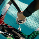 Pop Board Co. Inflatable Board 10'6 Royal Hawaiian Pink/Black (SAK36410) - Saksby Wholesale - Lifestyle Image In Valve