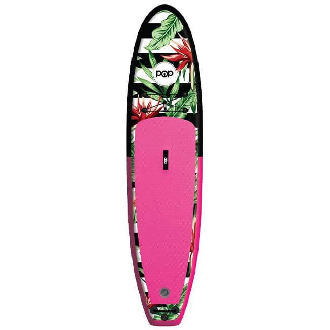POP BOARD CO Inflatable Board 10'6 Royal Hawaiian Pink/Black - SAKSBY.com - Stand Up Paddle Boards - SAKSBY.com