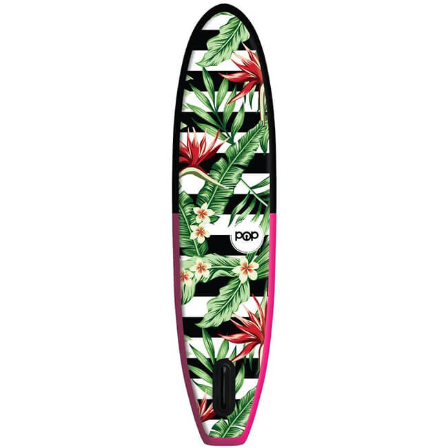 POP BOARD CO Inflatable Board 10'6 Royal Hawaiian Pink/Black - SAKSBY.com - Stand Up Paddle Boards - SAKSBY.com