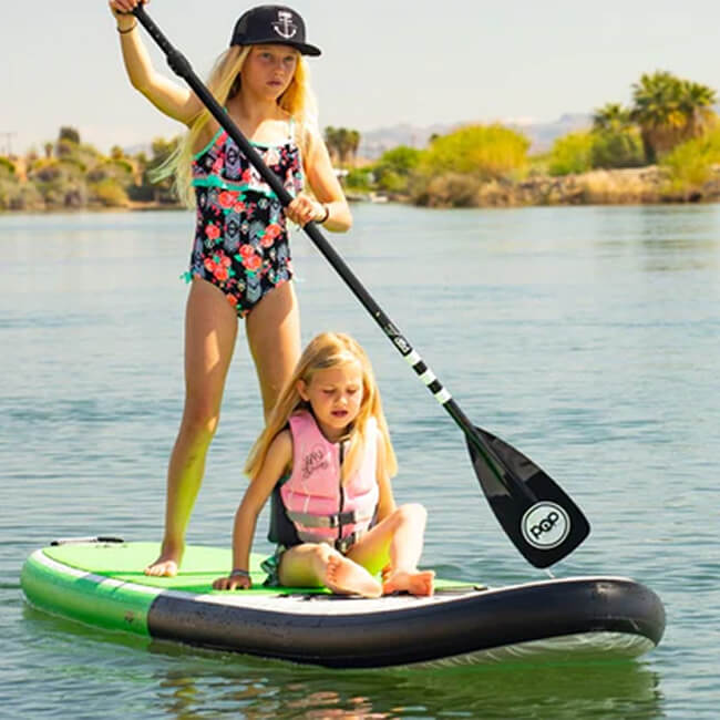 POP BOARD CO Inflatable Board 11'0 PopUp Green/Black - SAKSBY.com - Stand Up Paddle Boards - SAKSBY.com