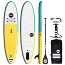 POP BOARD CO Inflatable Board 11'0 PopUp Yellow/Turquoise - SAKSBY.com - Stand Up Paddle Boards - SAKSBY.com