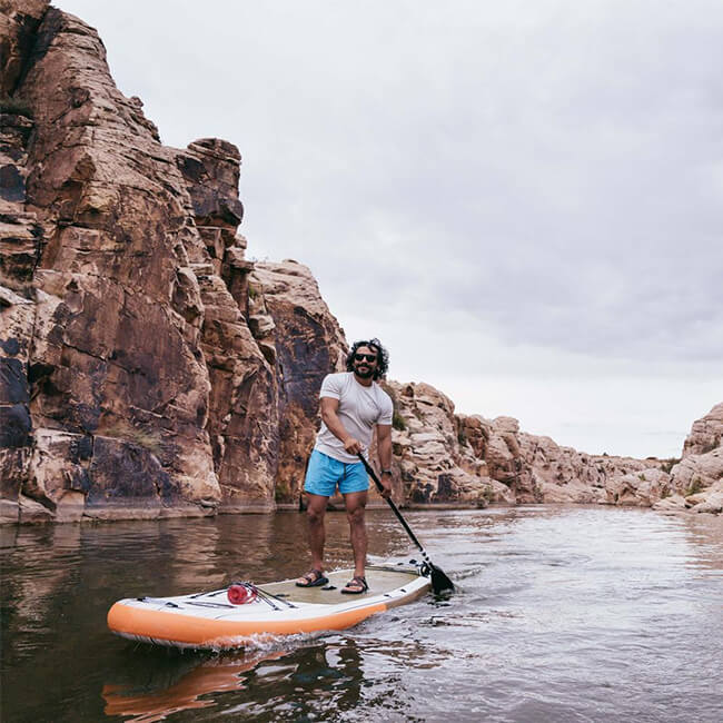 POP BOARD CO Inflatable Board 11'6 El Capitan Green/Orange - SAKSBY.com - Stand Up Paddle Boards - SAKSBY.com