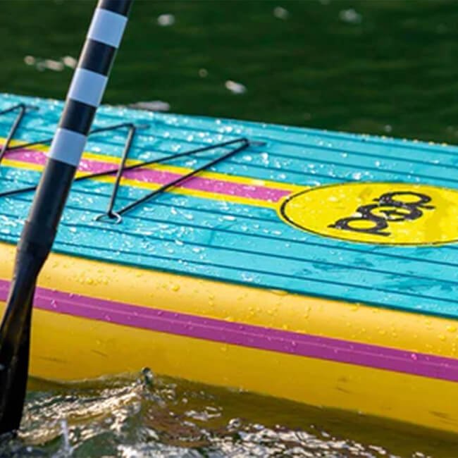 POP BOARD CO Inflatable Paddle Board 11'0 Yacht Hopper Turq/Pink/Ylw - SAKSBY.com - Stand Up Paddle Boards - SAKSBY.com