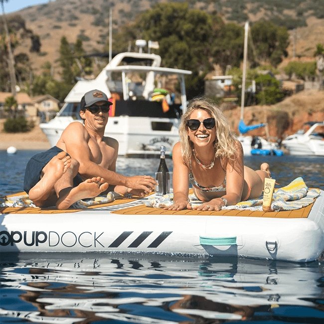 POP BOARD CO Large Inflatable PopUp Dock, 8x7' - SAKSBY.com - Stand Up Paddle Boards - SAKSBY.com