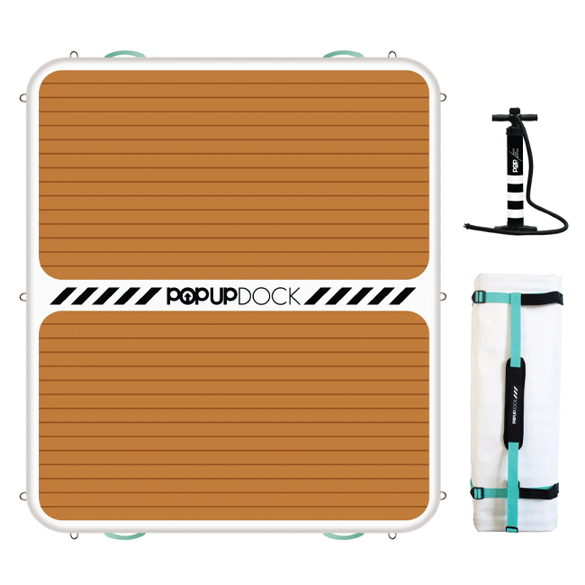 POP BOARD CO Large Inflatable PopUp Dock, 8x7' - SAKSBY.com - Stand Up Paddle Boards - SAKSBY.com
