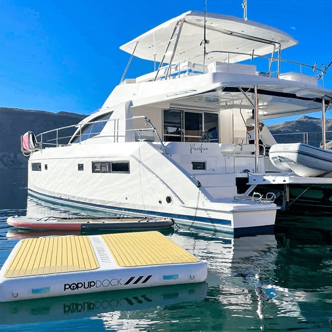 POP BOARD CO Large Inflatable PopUp Dock, 8x7' - SAKSBY.com - Stand Up Paddle Boards - SAKSBY.com