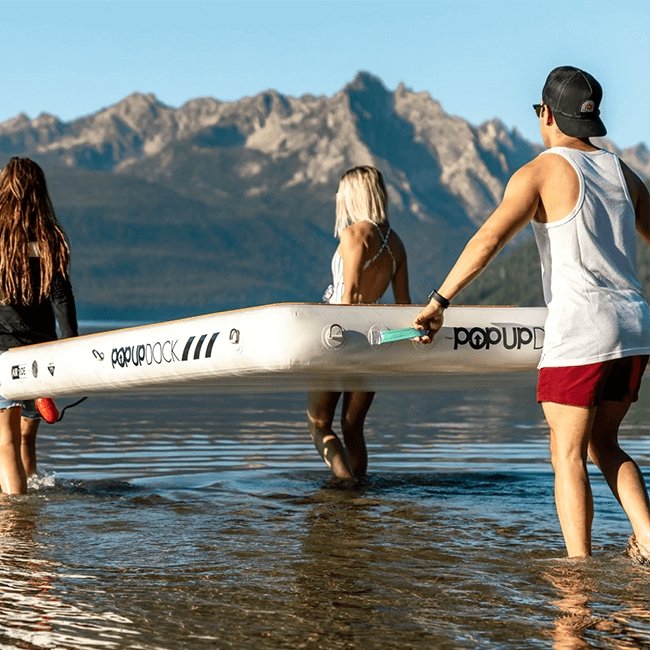 POP BOARD CO Large Inflatable PopUp Dock, 8x7' - SAKSBY.com - Stand Up Paddle Boards - SAKSBY.com