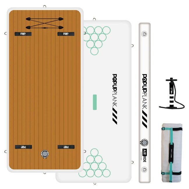 POP BOARD CO Large Inflatable PopUp Plank, 8x3' - SAKSBY.com - Stand Up Paddle Boards - SAKSBY.com