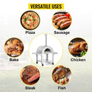 Portable Outdoor Stainless Steel Wood Fired Pizza Oven, 46'' - SAKSBY.com - BBQ Grills - SAKSBY.com
