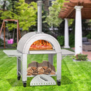 Portable Outdoor Stainless Steel Wood Fired Pizza Oven, 46'' (SAK46584) - Saksby Wholesale - Outdoor Setup