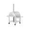 Portable Outdoor Stainless Steel Wood Fired Pizza Oven, 46'' (SAK46584) - Saksby Wholesale - Side View