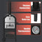 Portable Outdoor Wood Fired Pizza Oven W/ Pizza Stone & Waterproof Cover (SAK82635) - Sasksby Wholesale -Parts View