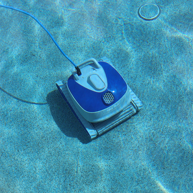 Powerful Electric Automatic Dual Scrubbing Pool Vacuum Cleaner, 120W (97213284) - SAKSBY.com - Robotic Top View