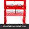 Heavy Duty 20 Ton H-Frame Hydraulic Shop Press Jack Stand Machine W/ Plate (SAK52926) - Saksby Wholesale - Adjustable Working Table View