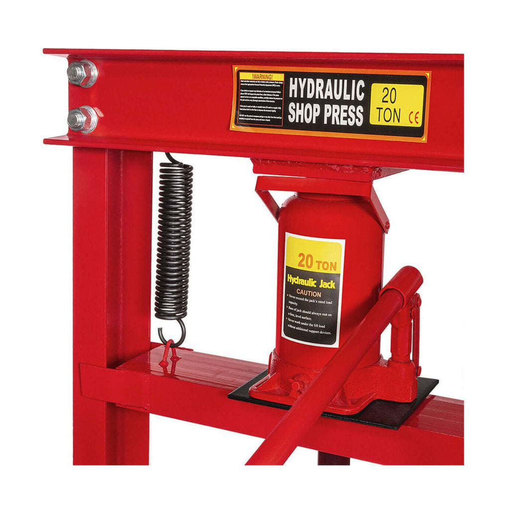 Heavy Duty 20 Ton H-Frame Hydraulic Shop Press Jack Stand Machine W/ Plate (SAK52926) - Saksby Wholesale - Parts View