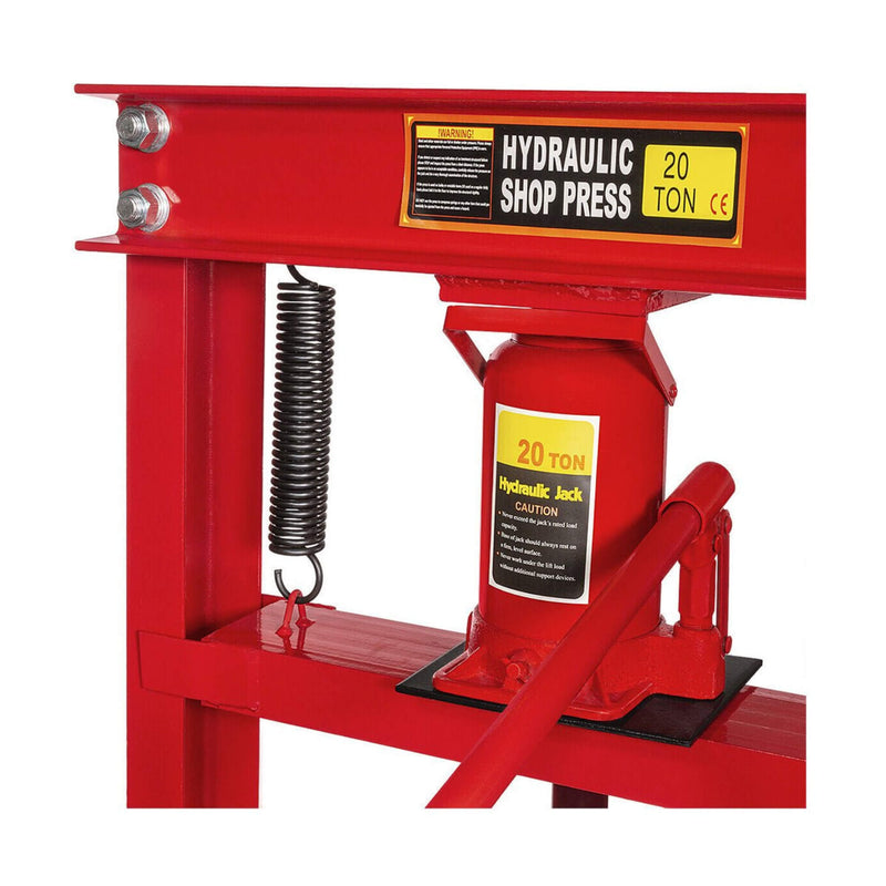 Heavy Duty 20 Ton H-Frame Hydraulic Shop Press Jack Stand Machine W/ Plate (SAK52926) - Saksby Wholesale - Parts View