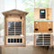 Premium 2-Person Indoor Outdoor Low EMF FAR-Infrared Hemlock Wood Personal Home Sauna Spa, 1750W (93728461) - SAKSBY.com - Saunas - SAKSBY.com