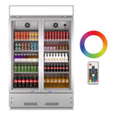 Premium 27.1 Cu. Ft. Commercial Merchandiser Refrigerator Cooler With Glass Doors, 73" (94852136) - Front View