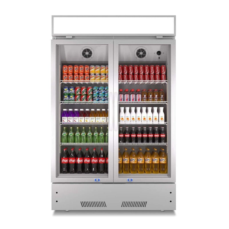 Premium 27.1 Cu. Ft. Commercial Merchandiser Refrigerator Cooler With Glass Doors, 73" (94852136) - SAKSBY.com - Freezers - SAKSBY.com