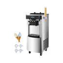 Premium 3 Flavors Commercial Soft Serve Yogurt Ice Cream Machine Maker, 20-28L/H (SAK97524) - Saksby Wholesale - Front Side View