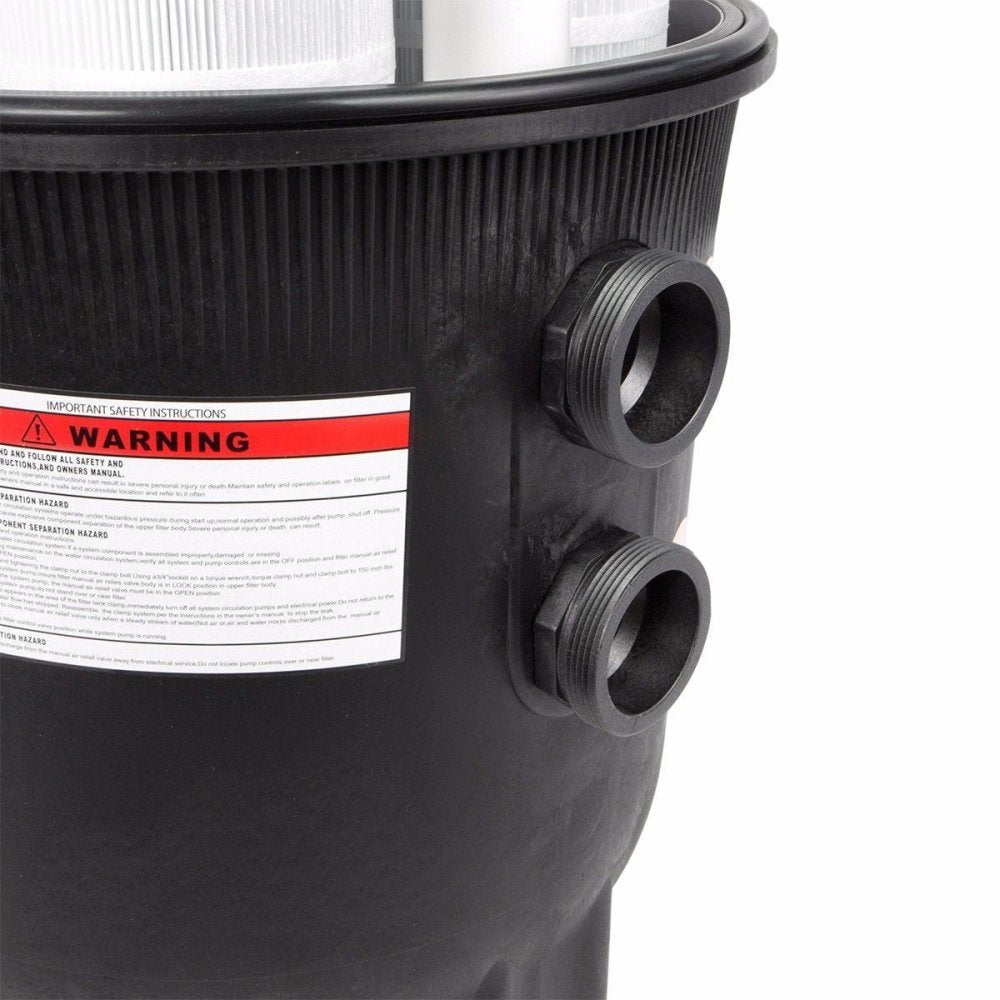 Premium 35,000 Gallon In-Ground Swimming Pool Cartridge W/ Built-In Pressure Gauge, 425 SQF (SAK96275) - SAKSBY.com - Filter Cartridge - SAKSBY.com