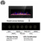 Premium 36'' Ultra Thin Wall Mounted LED Electric Recessed Fireplace Heater, 1500W (98152016) - SAKSBY.com - Electric Fireplaces - SAKSBY.com