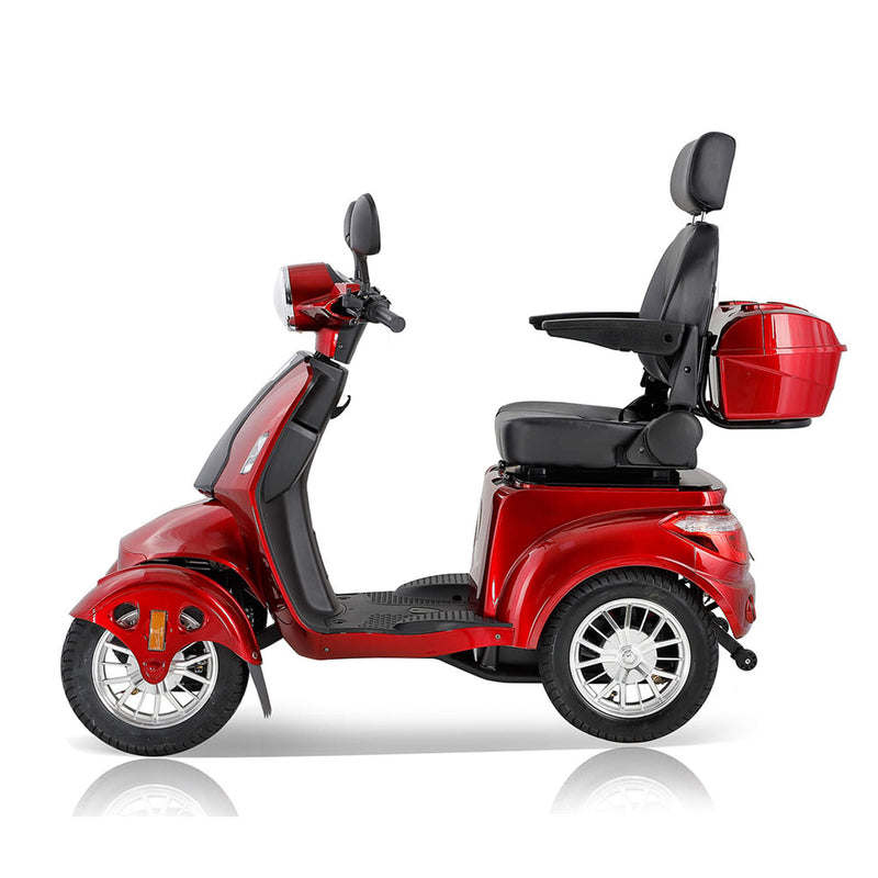 Premium 4 Wheel Electric Motorized Adults Travel Mobility Scooter For Adults, 800W (94731562) - Side View