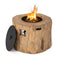 Premium 40" Round Propane Gas Fire Pit Table W/ PVC Cover, Rocks & Gas Kit (91544852) - SAKSBY.com - Full View