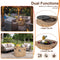Premium 40" Round Propane Gas Fire Pit Table W/ PVC Cover, Rocks & Gas Kit (91544852) - SAKSBY.com - Zoom Parts View