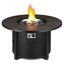 Premium 42" Outdoor Propane Patio Gas Fire Pit Coffee Table W/ Cover, 50K BTU - SAKSBY.com - Propane Fire Pits - SAKSBY.com