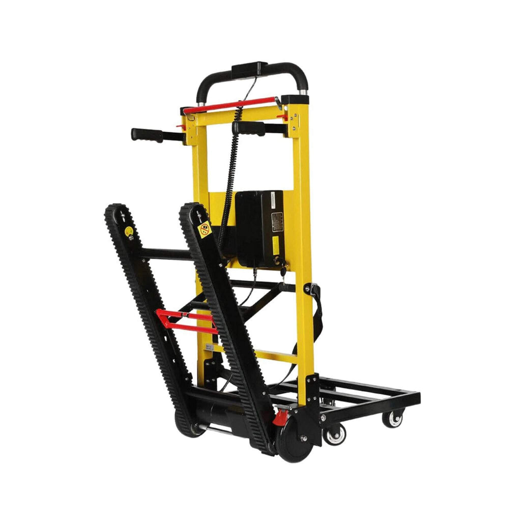Premium 440LBS Electric Stair Climbing Dolly Hand Truck Folding Cart With Wheels (SAK31825) - Saksby Wholesale - Back Left View