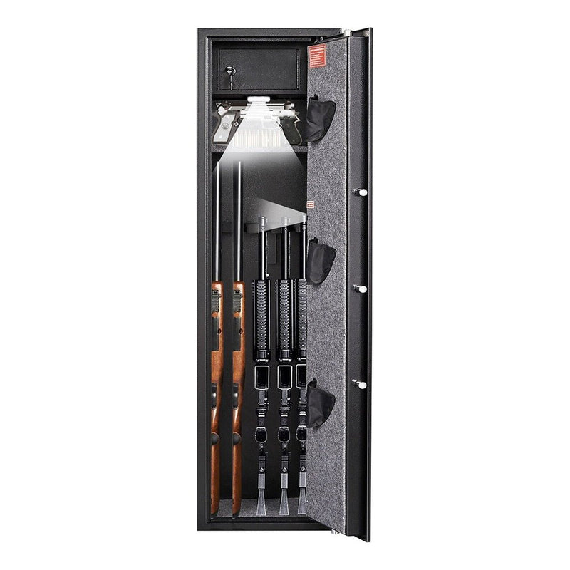 Premium 5 Rifle Biometric Gun Safe Cabinet W/ Keys (93721405) - SAKSBY.com - Cabinets & Safes - SAKSBY.com