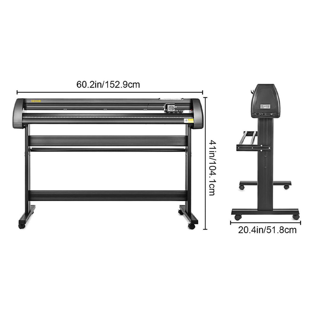 Premium 53-Inch Vinyl Design Cutting & Printing Machine Kit (SAK26843) - Saksby Wholesale - Dimensions