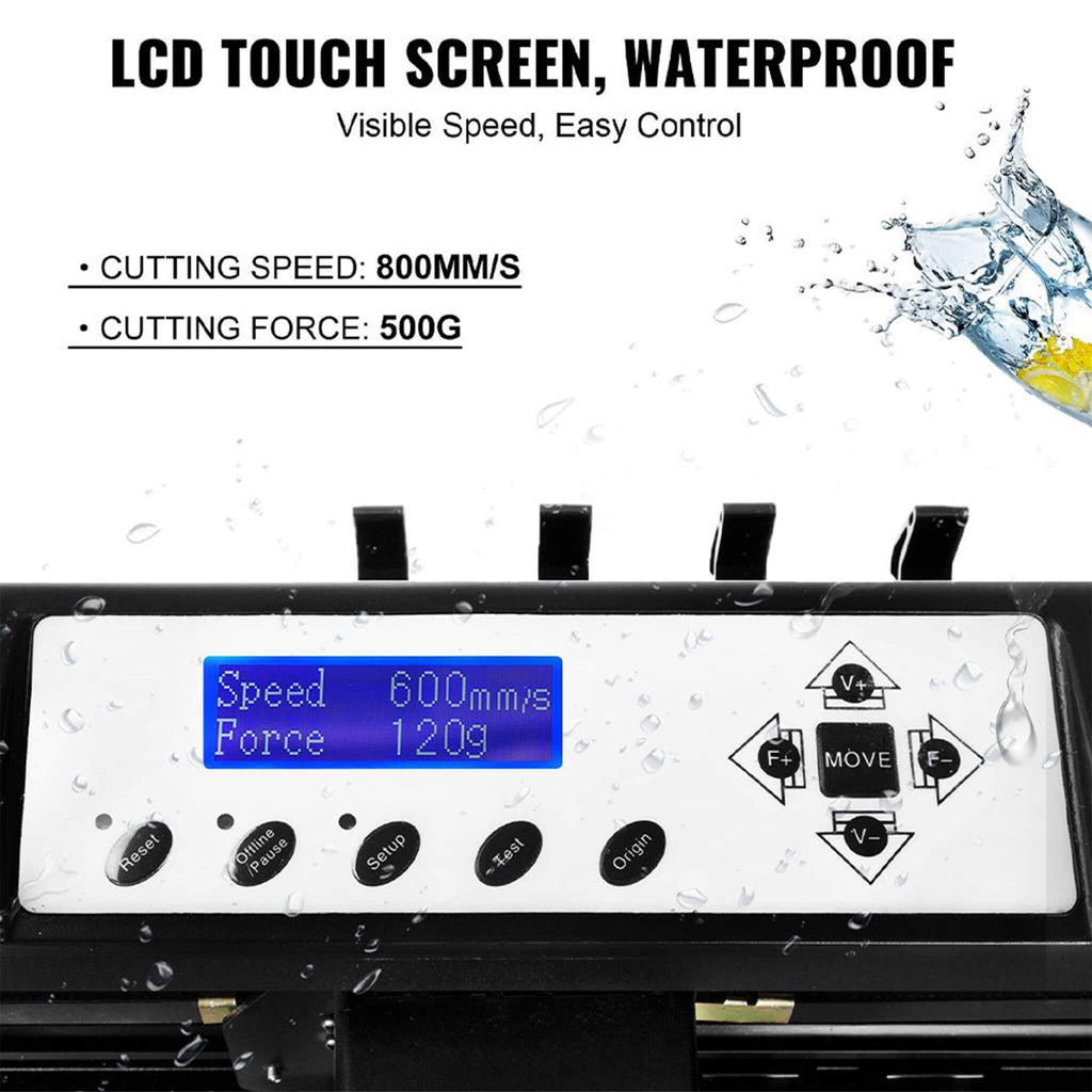 Premium 53-Inch Vinyl Design Cutting & Printing Machine Kit (SAK26843) - Saksby Wholesale - LCD Touchscreen