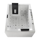 Premium 71-Inch Modern Acrylic Soaking Bathtub With Bubble Jets And LED Lighting (SAK96231) - Saksby Wholesale - Top View