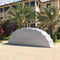 [09x20FT] Premium All-Weather Retractable Steel Frame Carport Canopy For Cars & SUVs (SAK41385) SAKSBY - Closed View