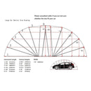 [09x20FT] Premium All-Weather Retractable Steel Frame Carport Canopy For Cars & SUVs (SAK41385) SAKSBY - Dimensions View
