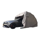 [09x20FT] Premium All-Weather Retractable Steel Frame Carport Canopy For Cars & SUVs (SAK41385) SAKSBY - Front Right Corner View