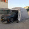 [09x20FT] Premium All-Weather Retractable Steel Frame Carport Canopy For Cars & SUVs (SAK41385) SAKSBY - Outdoor Front Right View