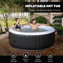 Premium Blow Up 6 Person Sauna Pool Hot Tub With 130 Jets, 7FT (SAK63510) - Saksby Wholesale -  Features View