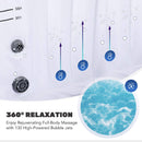 Premium Blow Up 6 Person Sauna Pool Hot Tub With 130 Jets, 7FT (SAK63510) - Saksby Wholesale -  Features View
