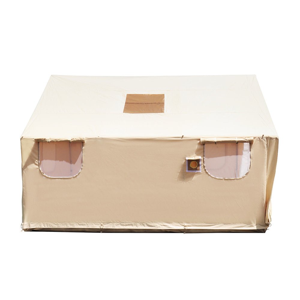 Premium Canvas Frame Fire Water Camping Wall Hunting Tent, 12x14' (92461382) - SAKSBY.com - Yurt Tent - SAKSBY.com