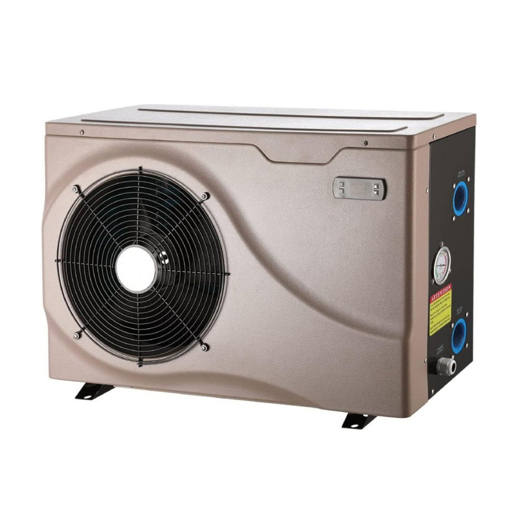 Premium Electric Backyard Swimming Pool Heater Pump For Above And Inground Pools, 6500 Gallons (SAK93571) - Saksby Wholesale - Front Left View