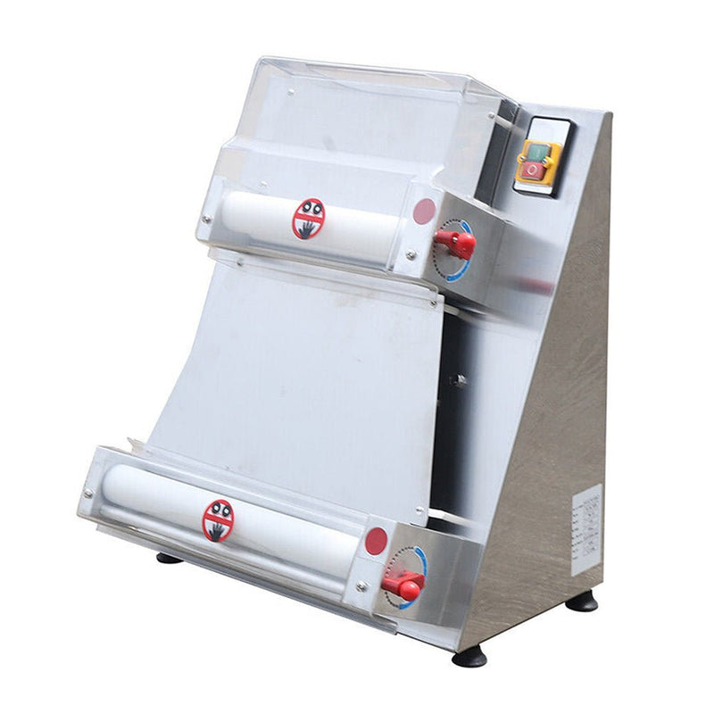 Premium Electric Commercial Pizza Dough Roller Pastry Sheeter Press Machine, 16" Side View