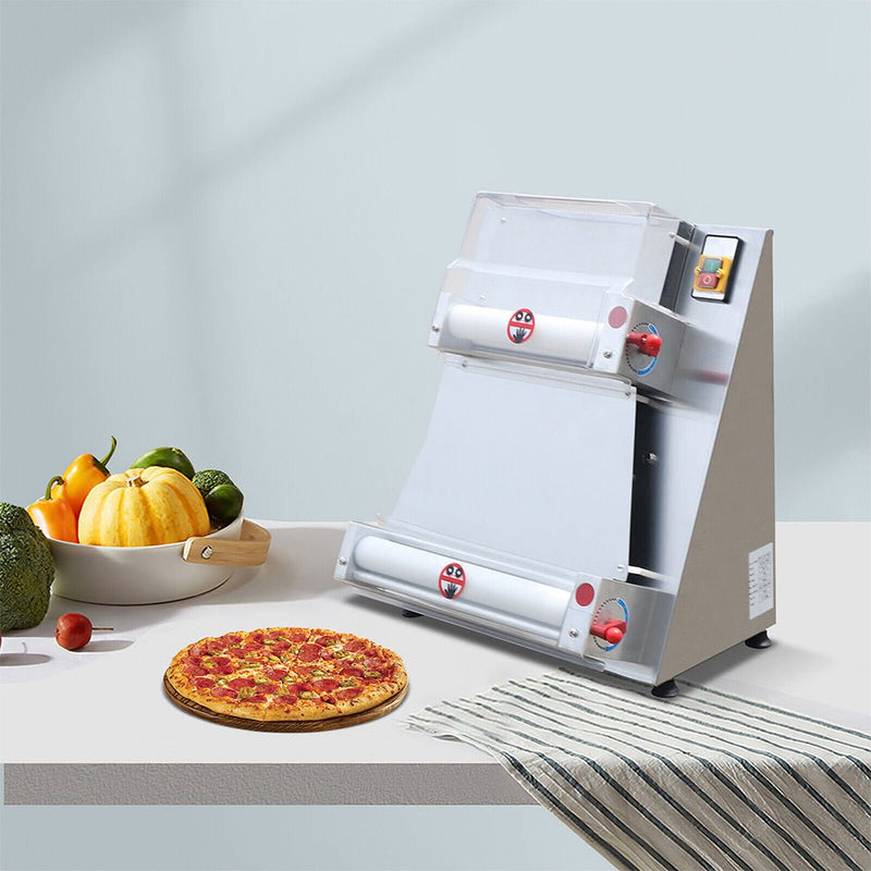 Premium Electric Commercial Pizza Dough Roller Pastry Sheeter Press Machine, 16" Zoom Parts View