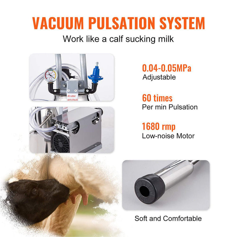 Premium Electric Cow Goat Milking Machine - Saksby Wholesale - Vacuum ...