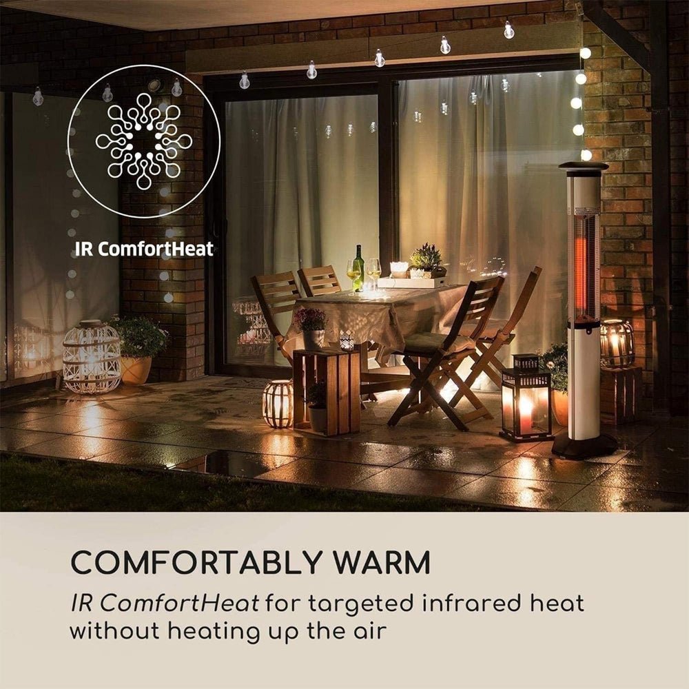 Premium Electric Outdoor Carbon Tube Infrared Patio Heater With 3 Power Levels (96417582) - SAKSBY.com - Patio Heaters - SAKSBY.com