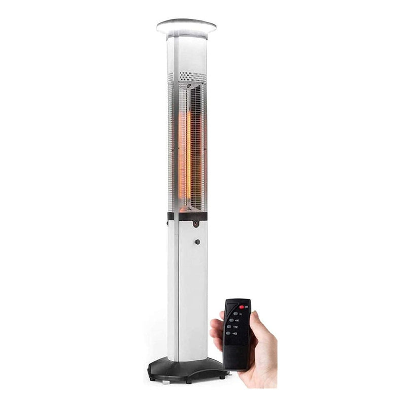 Premium Electric Outdoor Carbon Tube Infrared Patio Heater With 3 Power Levels (96417582) - SAKSBY.com - Patio Heaters - SAKSBY.com